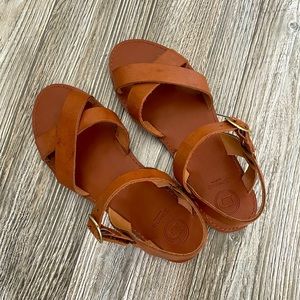 Dune London leather sandals never worn